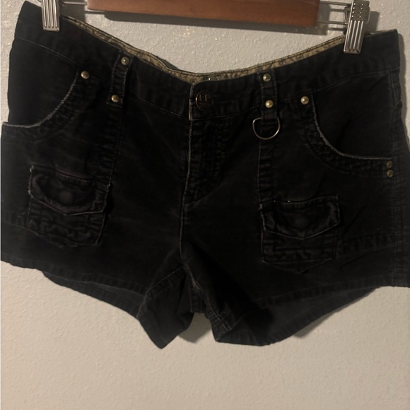 Free People Women's Black Cargo Shorts Size 31 - Picture 4 of 5